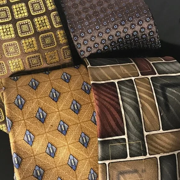 Vintage Ties Tie Neckwear Mens Necktie Office Arrow Seacrest Geometric Abstract