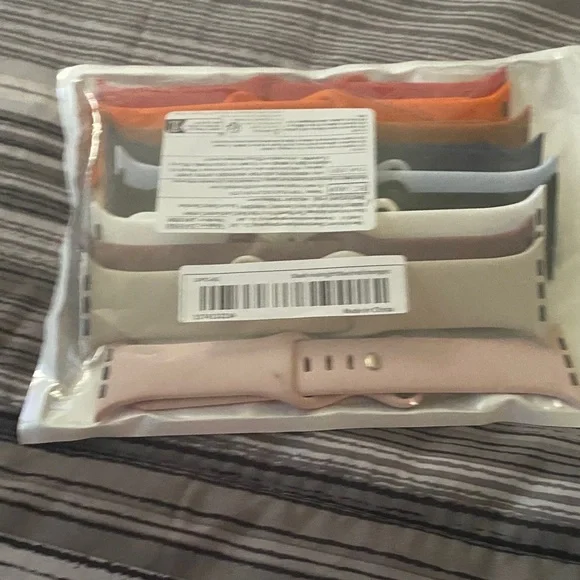 Set of Multicolor Silicone Watch Bands - 10 pack