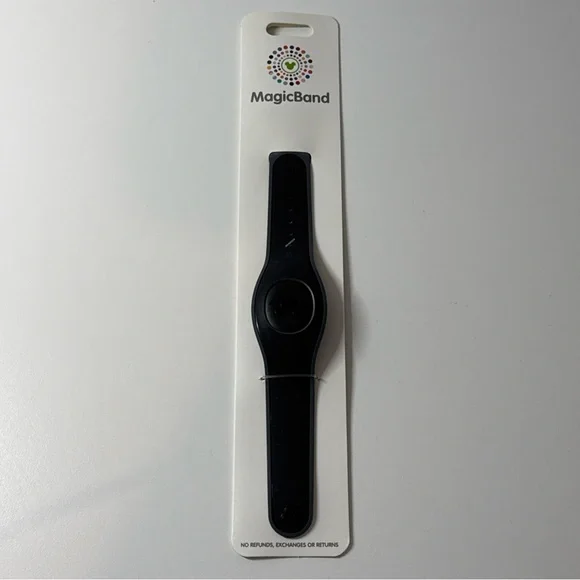 New Disney Parks Solid Red MagicBand 2 Link It Later Black Magic Band