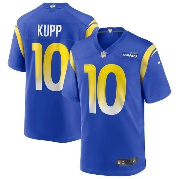 Nike Cooper Kupp Los Angeles Rams #10 On-Field Game Jersey Blue Men's 3XL NWT