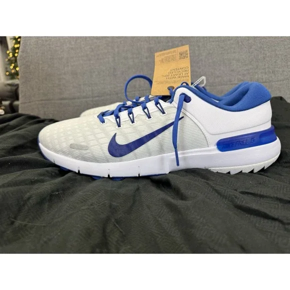 NIKE Free‎ NN Golf Shoes Womens Size 14 White Royal Blue FN0332-400 Unisex