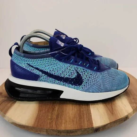 Nike Air Max Flyknit Racer Royal Blue Algae New With Tag Mens Size 6 FD2765-400