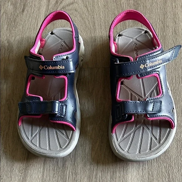 Columbia Kids' Navy and Pink Sandals