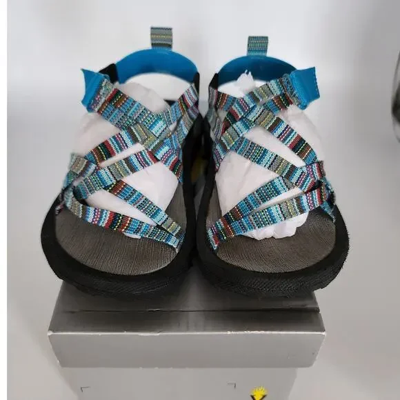 Volatile Kids Size 12 Turquoise Doodlebug Strappy Adjustable Sandals Outdoor