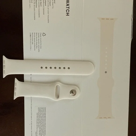 Genuine OEM Apple Watch Sport Band 42mm M/L Starlight