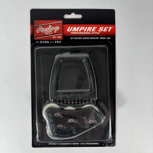 Rawlings Umpire Accessories Kit UBBD Three Piece Professional Style Umpire Set