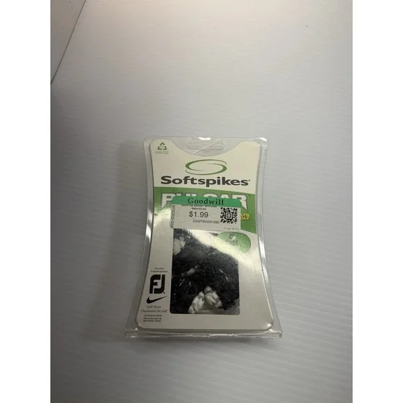 Pulsar Softspikes Golf Cleats Fast Twist One Set 18 Count Black White Tour Lock