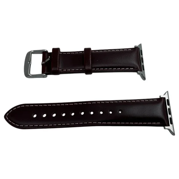 Archer Watch Straps Leather Watch Strap for Apple Watch Mahogany Large
