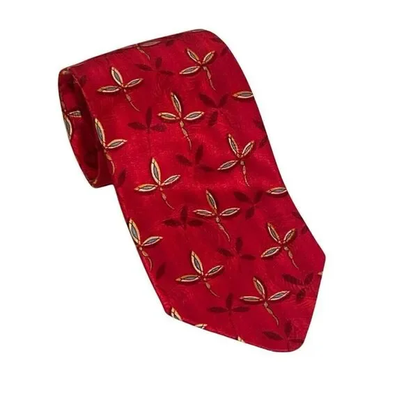 Robert Talbott Tie Best of Class Hand Sewn Finest Silk Red Patterned