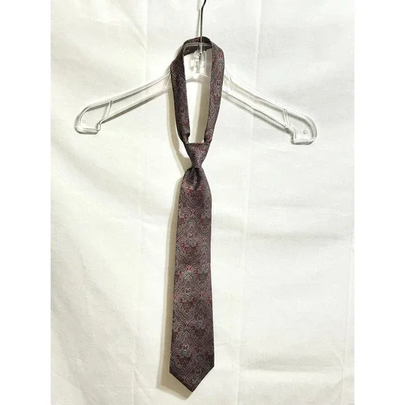 Yves Saint Laurent‎ Neckwear 100% Silk Paisley Pattern Men Tie