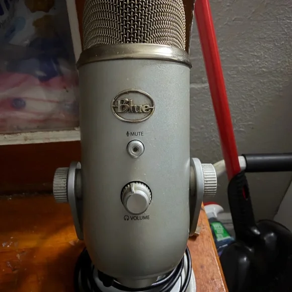 Silver USB Microphone