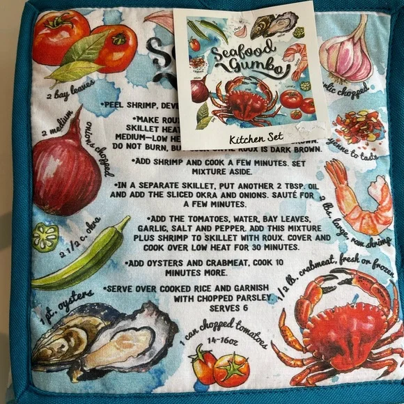 Kitchen Set - Towel, Mitt ,PotHolder