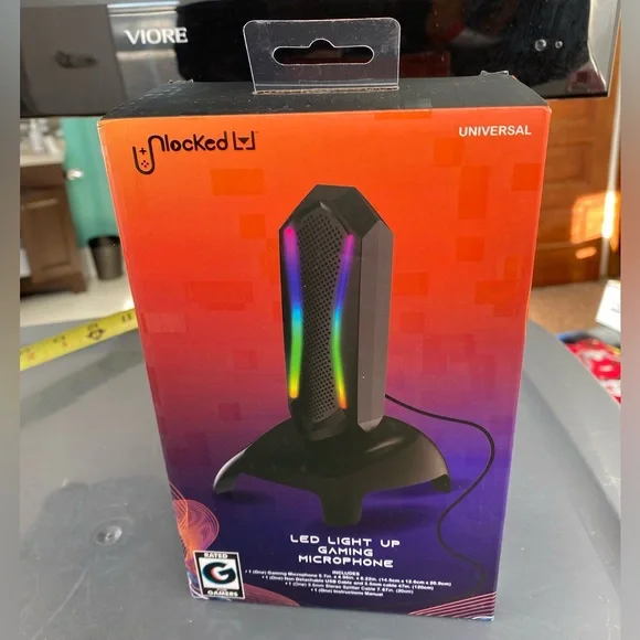 NEW Unlocked LED Light Up Gaming Microphone