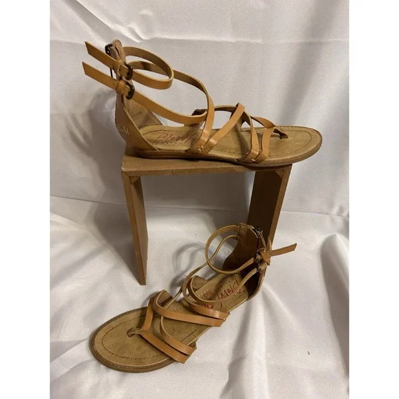 Blow Fish Girls Sandals Tan Size 4,‎ Gladiator Style Beach Vacation