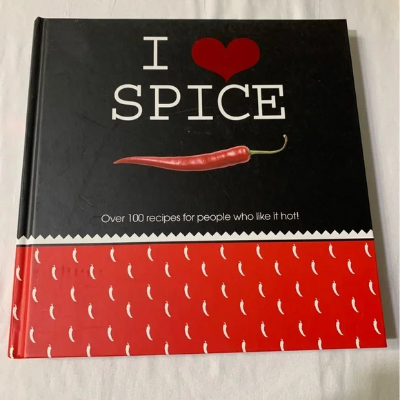 I Love Spice Cookbook - Red & Black Spicy‎ Gift