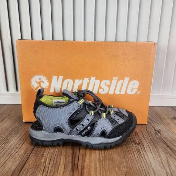 Northside Burke II Sport Sandal Toddler Size 6 Gray Volt Adjustable Water Shoes