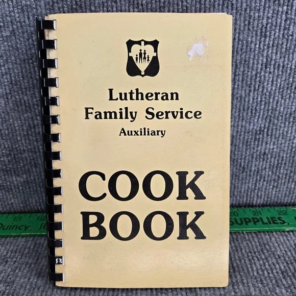 Lutheran Family Service Auxiliary Cook Book Spiral Bound Recipes