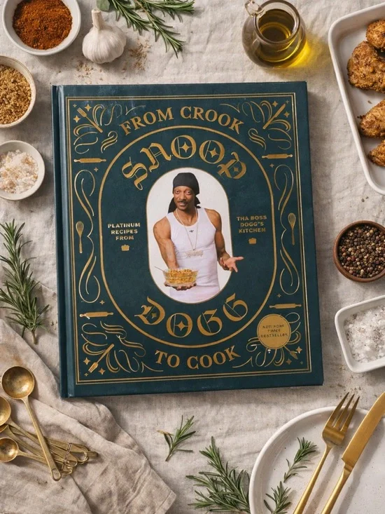 From Crook to Cook: Kitchen Cookbook by Snoop Dogg Hardcover NEW