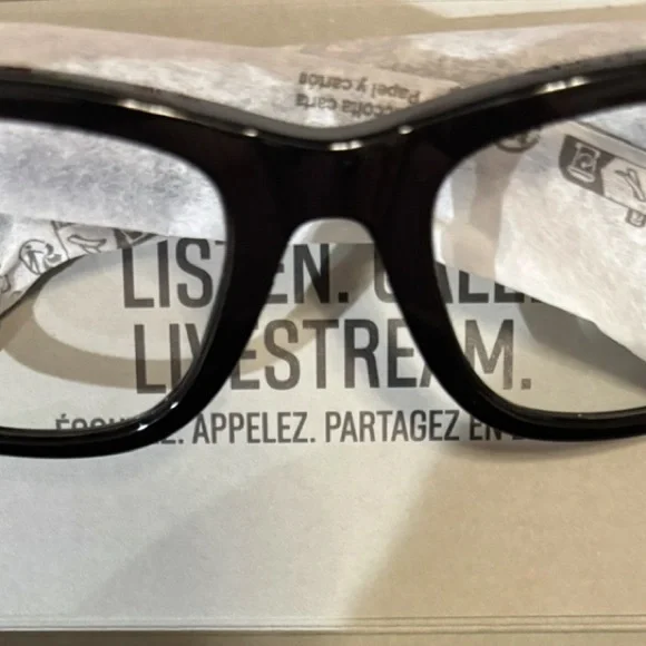 Ray-Ban Black Glasses with Gray Box Gen 1