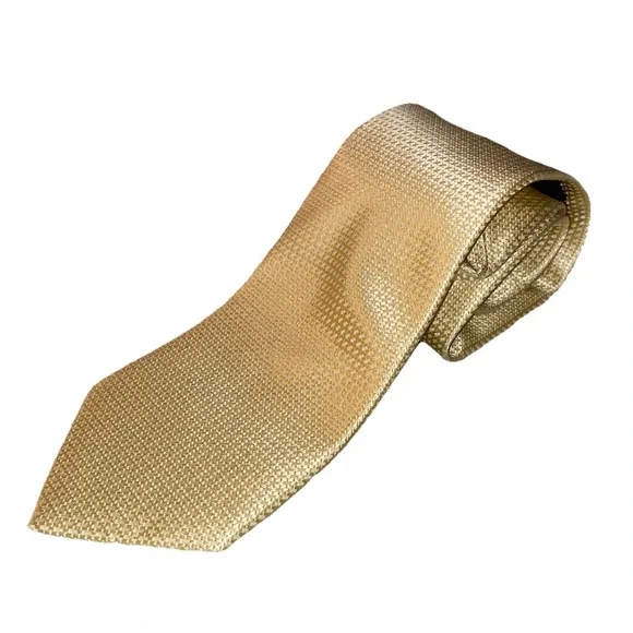 Parsley Luxury Menswear‎ 100% Silk Yellow Men's Neck Tie Handmade 58