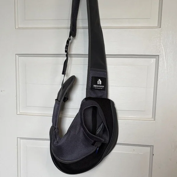 Black Small Pet Sling tote Bag Carrier