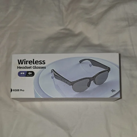 Wireless Headset Glasses - Black