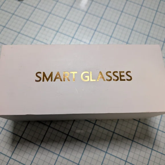 Smart Glasses with Gold Accents