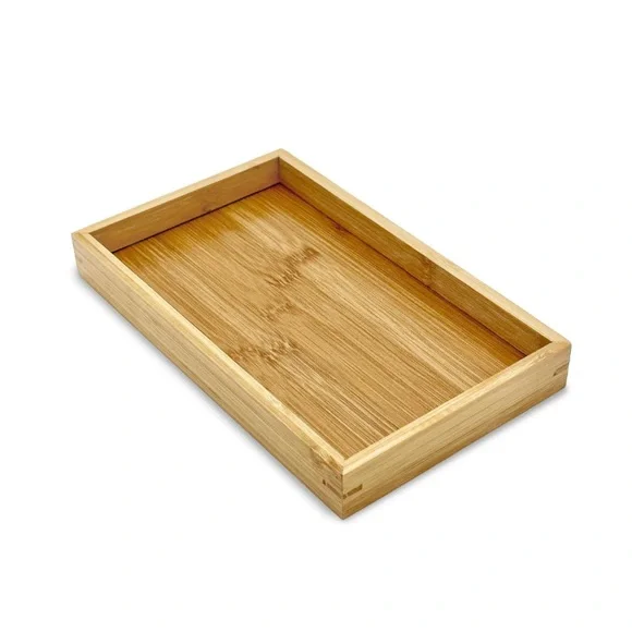 Small Natural Bamboo Bathroom Tray