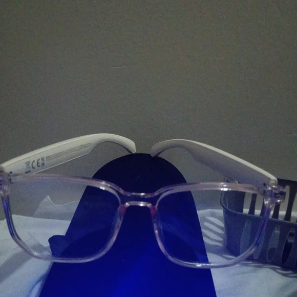 Clear and White Wearable Smart Glasses