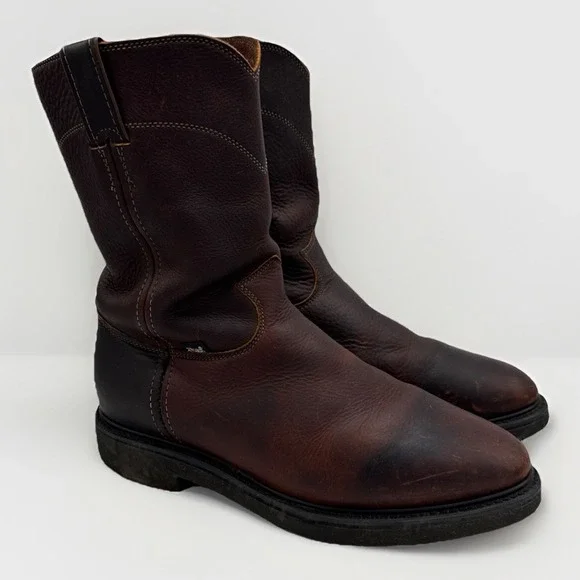 Justin Work Boot Mens 11.5 4761 Briar Pitstop Brown Leather