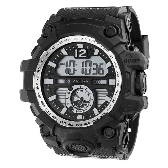Invicta Activa Men's Black Digital Watch 52MM NEW in box