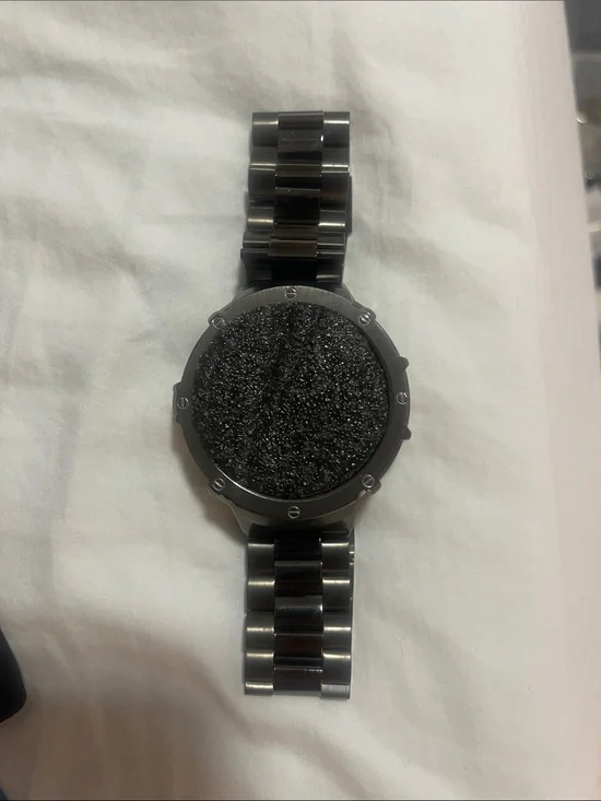 Black Stainless Steel Round Bracelet Watch