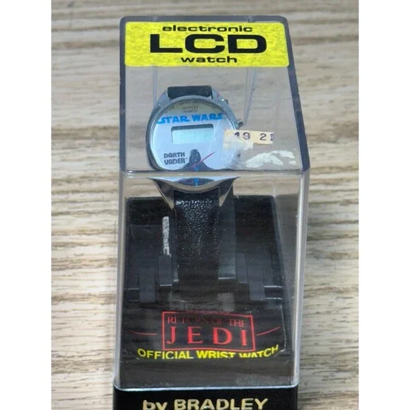 NOS Vintage Star Wars 1983 Return of The Jedi‎ Wrist Watch Darth Vader Bradley