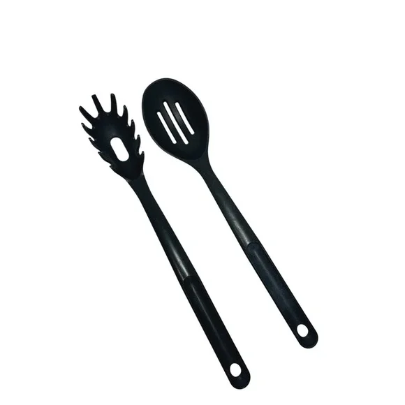 Tupperware Slotted Spoon and Spaghetti Pasta Spoon 12
