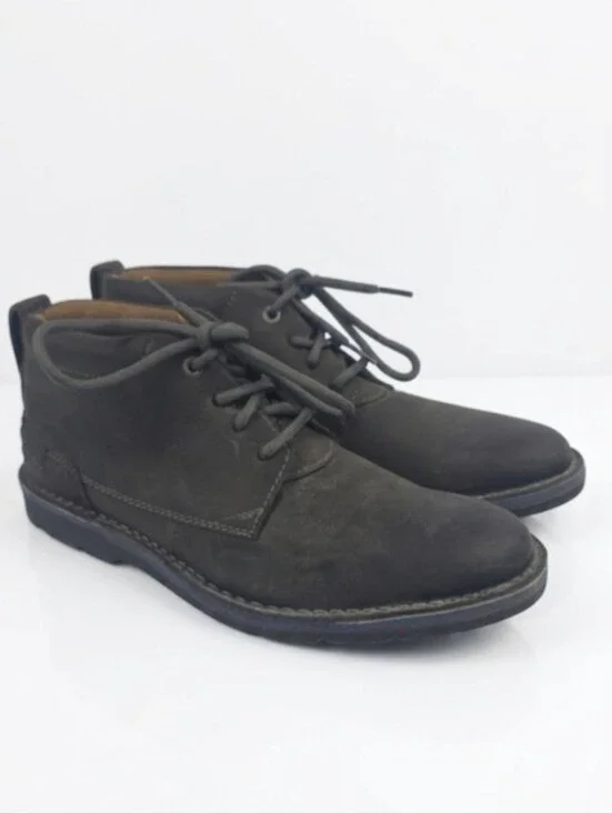 Clarks Edgewick Gray Suede Men's Casual Boots Size 9.5