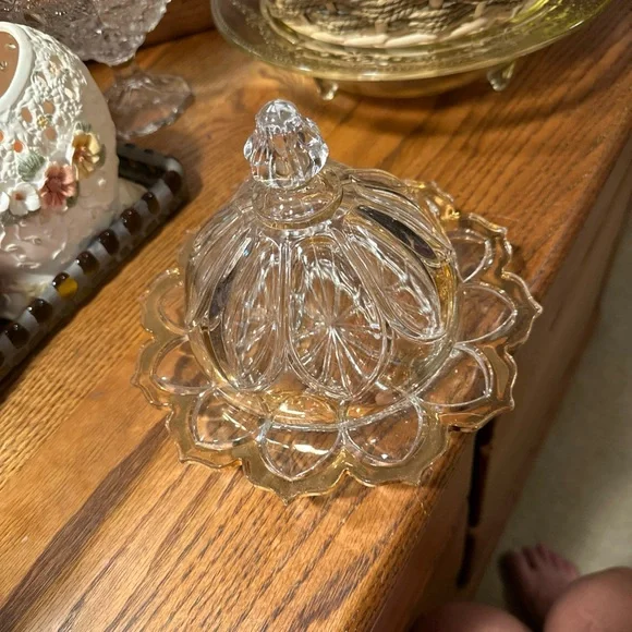 Crystal Clear Glass Vanity Tray
