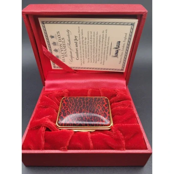 Vintage Neiman Marcus 95th Anniversary 2002 Limoges Style Trinket Box w/ Box 2