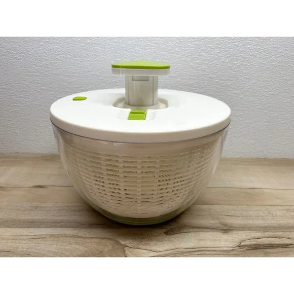 Brieftons Quicl Push Large 6.2 Quarts Salad Spinner Vegitable Washer Dryer