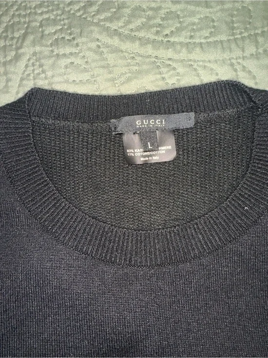 Gucci Black Knit Crewneck Sweater