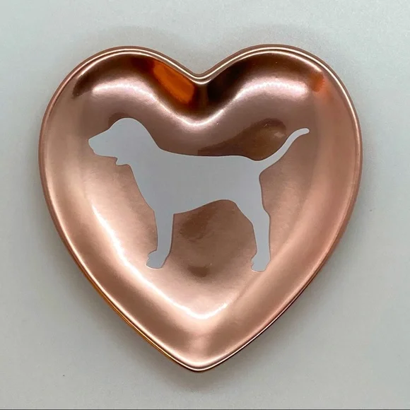 New Victoria’s Secret PINK Dog Logo Vanity Trinket Jewelry Dish Tray