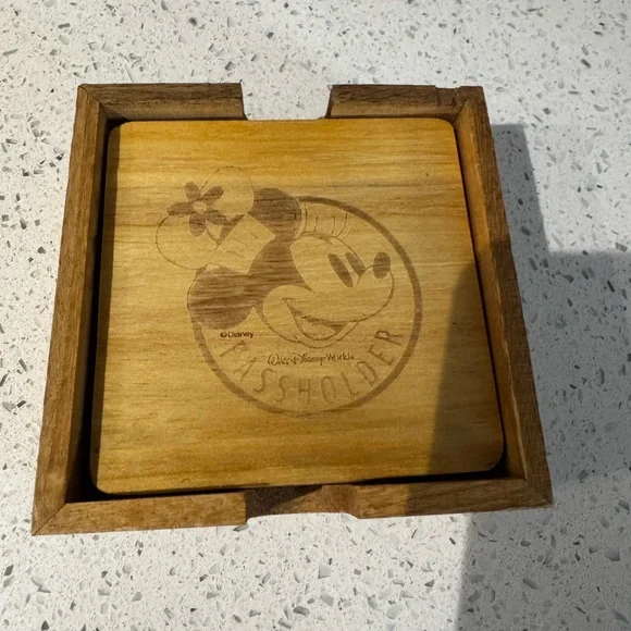 Disney Minnie Mouse Wooden Vanity Tray - Brown