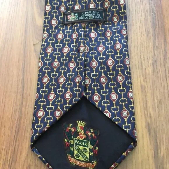 Vintage Paolo Gucci Horse bit tie.