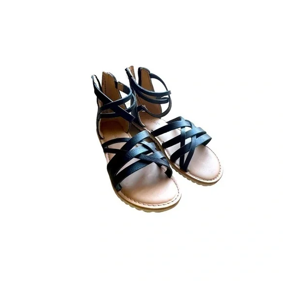 Cat & Jack Gladiator Sandals : Color: Black/Tan Size 13