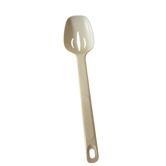 Vintage A-Bee Syndicate Stewart Mosberg Melamine Slotted Spoon Cream Made in USA