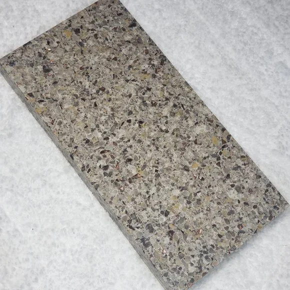 Quartz Stone Cutting Board cheese sushi charcuterie tray 5x10 brown copper chip