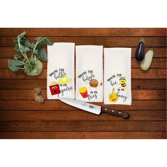 Kitchen towels set of 3, Mothers Day gift, ‎ Set of 3 Hand Towels,