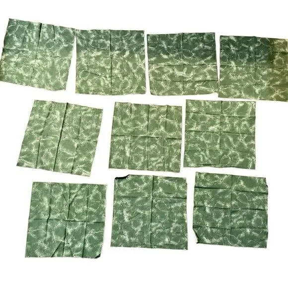 Terrisol Green Marble Crack Cloth Napkins Set of 11