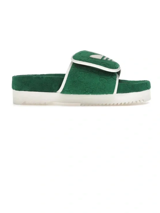 Gucci x Adidas GG Platform Sandals Yellow Men’s Size 11 702412