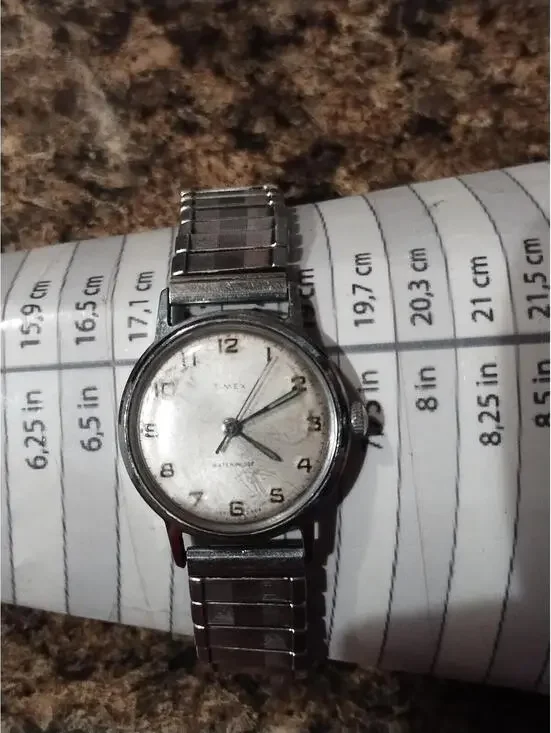 Vintage Timex SPRITE 1968 Mechanical Wrist Watch 1157 2468 BMC Band Silvertone