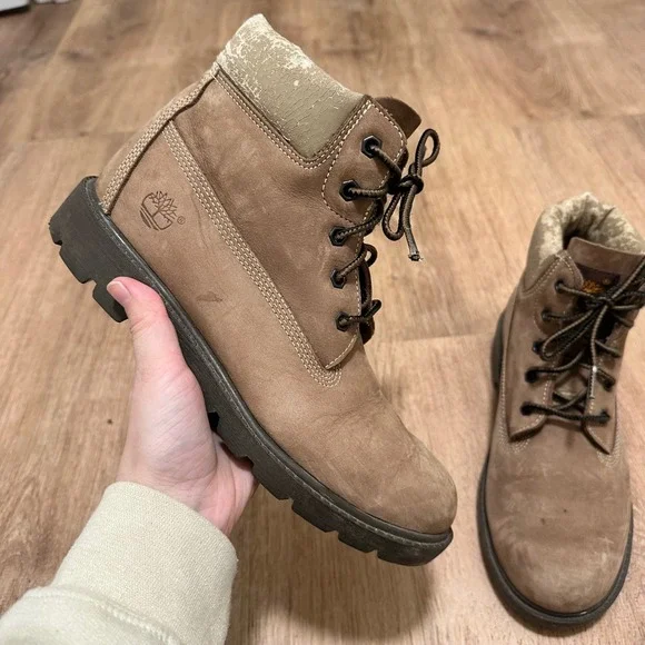 Timberland | Men's Tan Suede Waterproof Lace Up Ankle Boots, 6 M‎